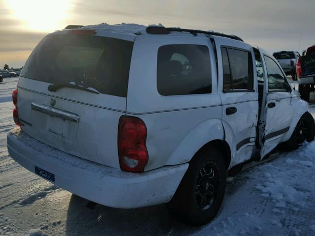 1D4HB48N56F138727 - 2006 DODGE DURANGO SL WHITE photo 4