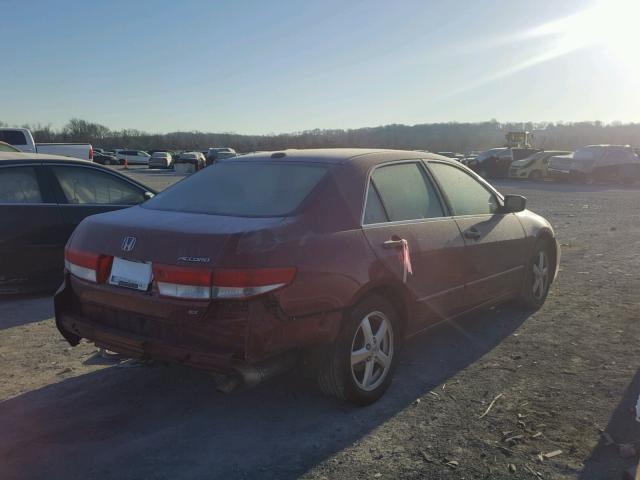 1HGCM56814A000621 - 2004 HONDA ACCORD EX RED photo 4