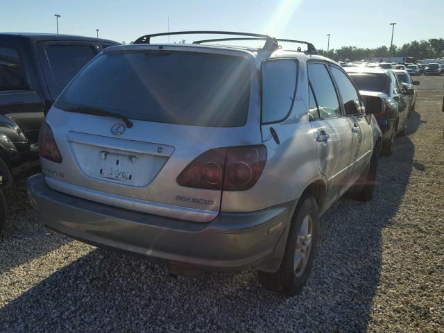 JT6GF10U1X0042278 - 1999 LEXUS RX 300 SILVER photo 4