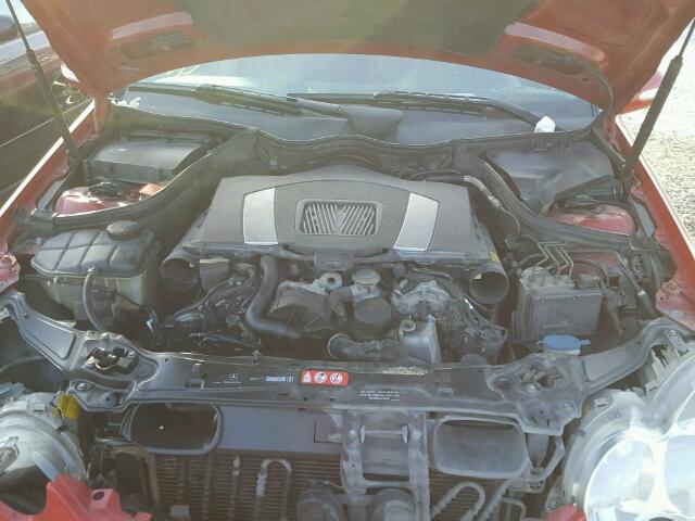 WDBRF52H16F747584 - 2006 MERCEDES-BENZ C GENERATI RED photo 7