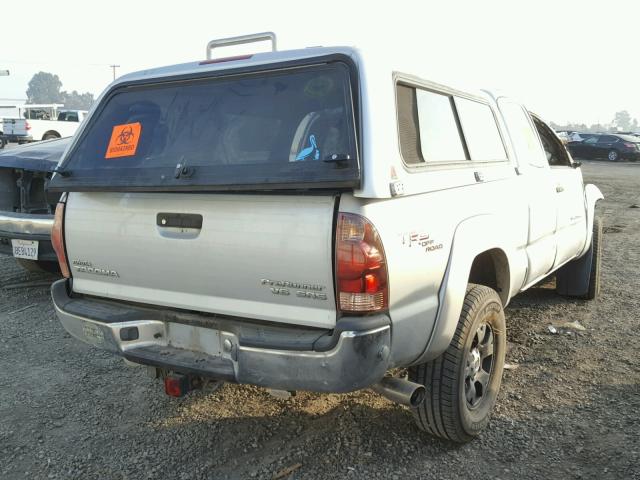 5TETU62NX6Z167634 - 2006 TOYOTA TACOMA PRE SILVER photo 4