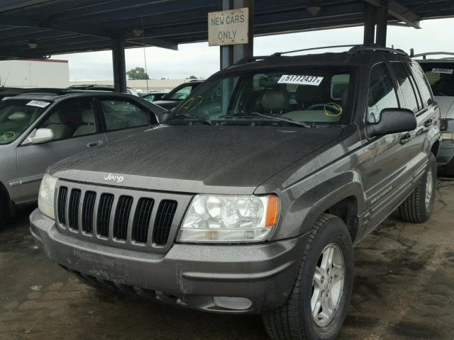 1J4GW58S7YC134525 - 2000 JEEP GRAND CHER GRAY photo 2