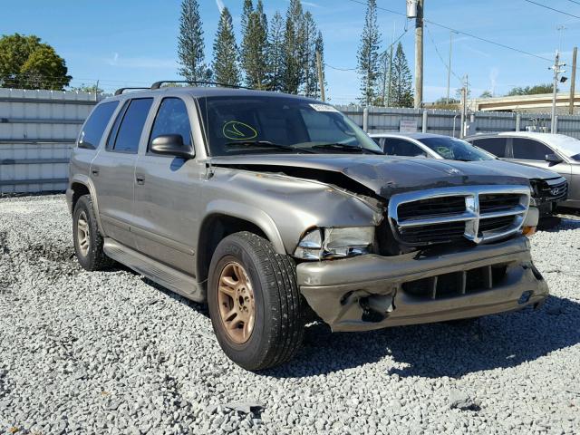 1D4HR48N83F605033 - 2003 DODGE DURANGO SL BROWN photo 1