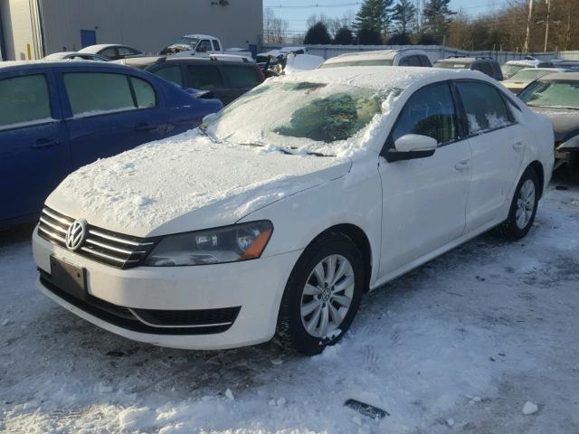 1VWAP7A31DC097180 - 2013 VOLKSWAGEN PASSAT S WHITE photo 2