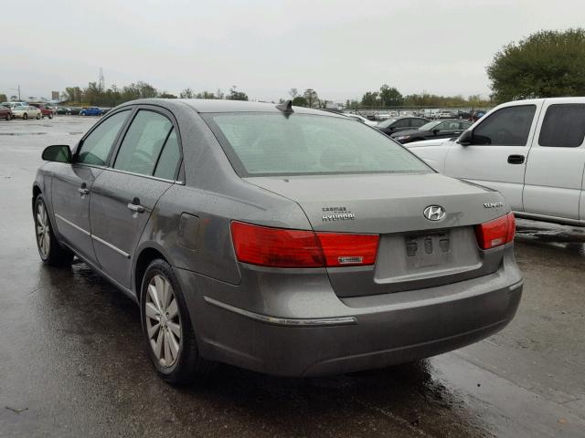 5NPEU46C19H533607 - 2009 HYUNDAI SONATA SE GRAY photo 3