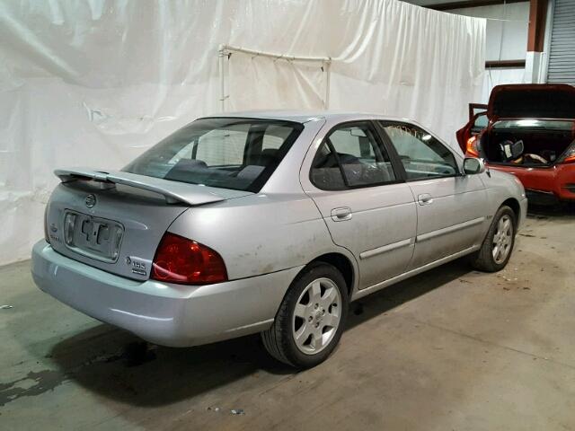 3N1CB51D16L603124 - 2006 NISSAN SENTRA 1.8 SILVER photo 4