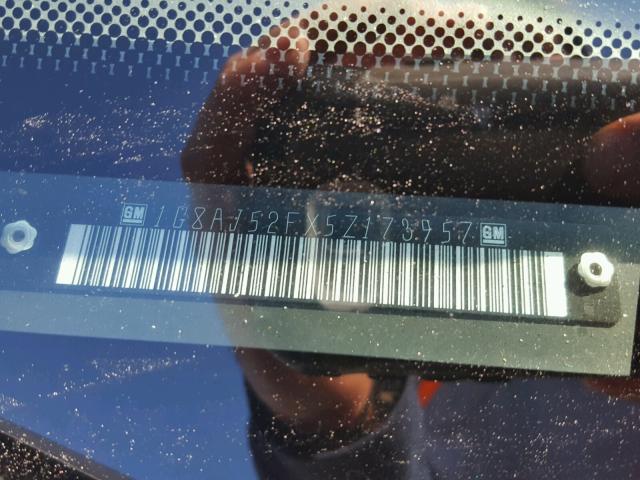 1G8AJ52FX5Z173957 - 2005 SATURN ION LEVEL ბურგუნდია ფოტო 10