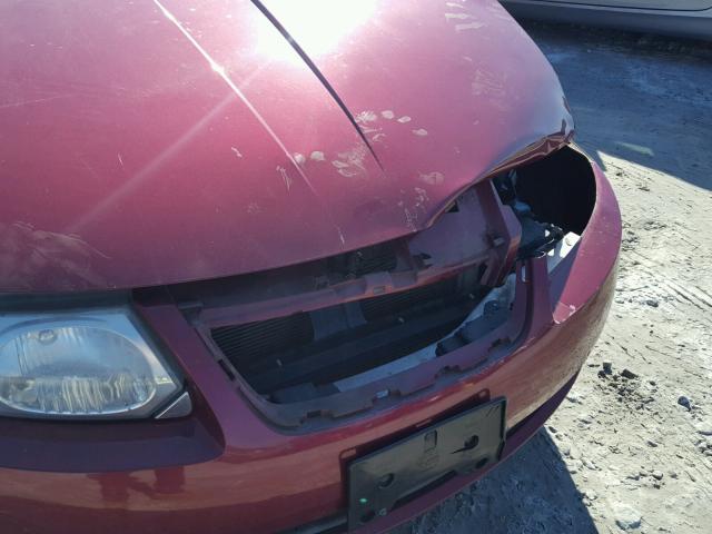 1G8AJ52FX5Z173957 - 2005 SATURN ION LEVEL ბურგუნდია ფოტო 9