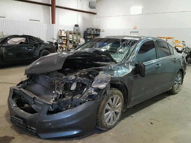 1HGCP2F73BA049894 - 2011 HONDA ACCORD EX CHARCOAL photo 2