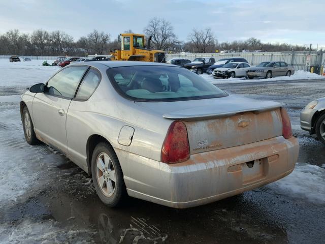 2G1WJ15N679295552 - 2007 CHEVROLET MONTE CARL SILVER photo 3