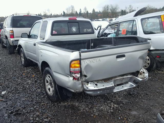 5TEVL52N72Z031302 - 2002 TOYOTA TACOMA XTR SILVER photo 3