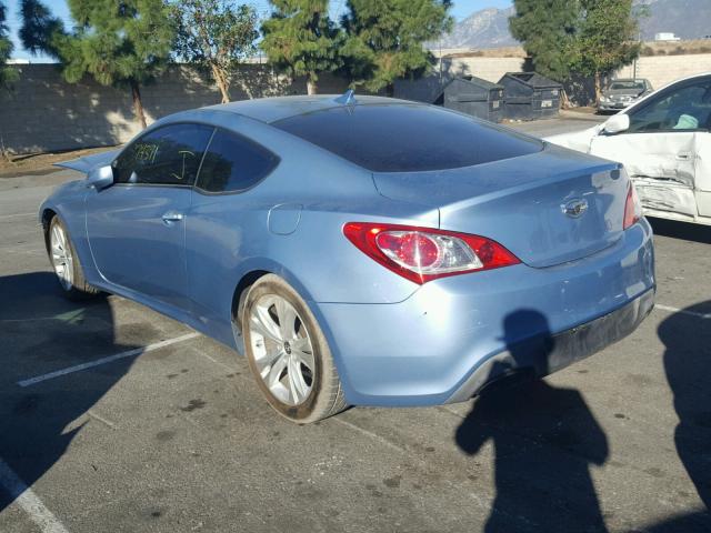 KMHHT6KD6BU053807 - 2011 HYUNDAI GENESIS CO BLUE photo 3