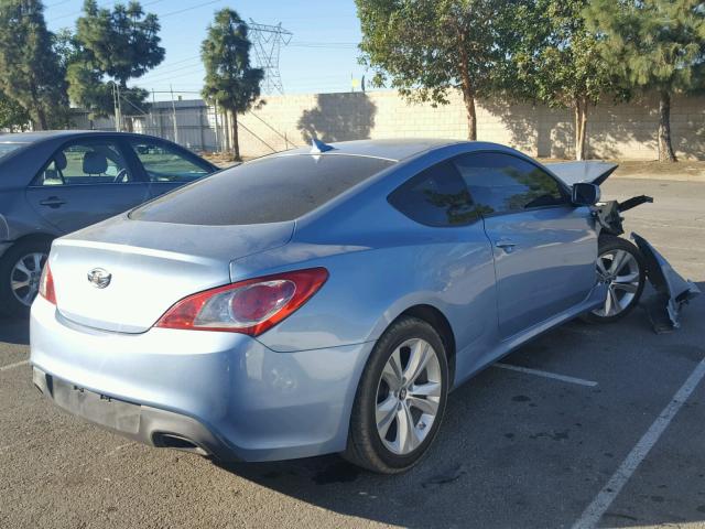 KMHHT6KD6BU053807 - 2011 HYUNDAI GENESIS CO BLUE photo 4