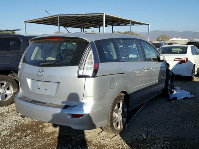 JM1CR29L790329335 - 2009 MAZDA 5 SILVER photo 4