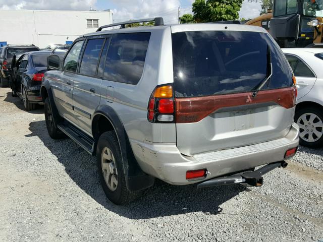 JA4LS31R01P056173 - 2001 MITSUBISHI MONTERO SP SILVER photo 3