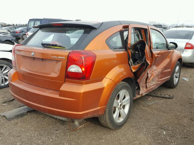 1B3CB3HAXBD296020 - 2011 DODGE CALIBER MA ORANGE photo 4