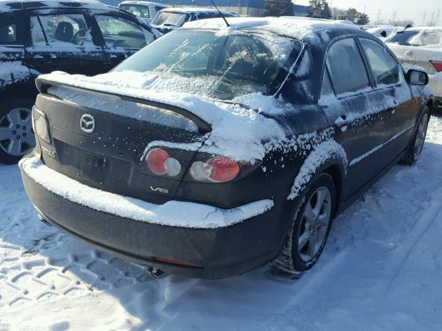 1YVHP80D265M46530 - 2006 MAZDA 6 S BLACK photo 4