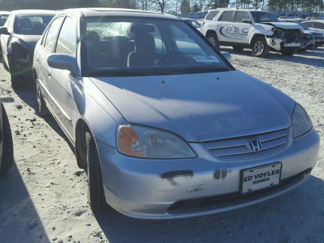 1HGES26712L068133 - 2002 HONDA CIVIC EX SILVER photo 1