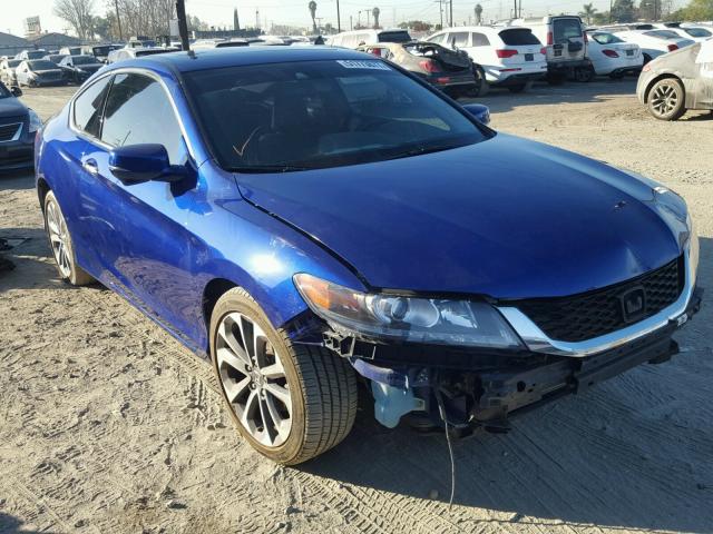 1HGCT2B85FA008831 - 2015 HONDA ACCORD EXL BLUE photo 1