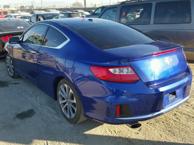 1HGCT2B85FA008831 - 2015 HONDA ACCORD EXL BLUE photo 3