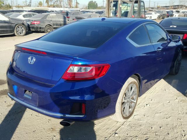 1HGCT2B85FA008831 - 2015 HONDA ACCORD EXL BLUE photo 4