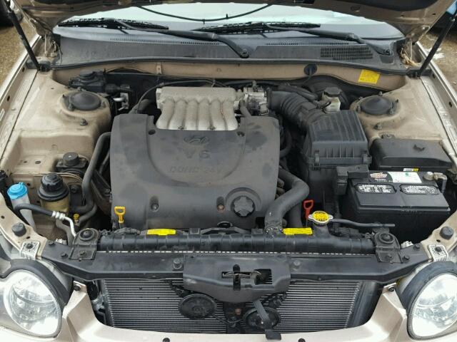 KMHWF35H35A149427 - 2005 HYUNDAI SONATA GLS GOLD photo 7