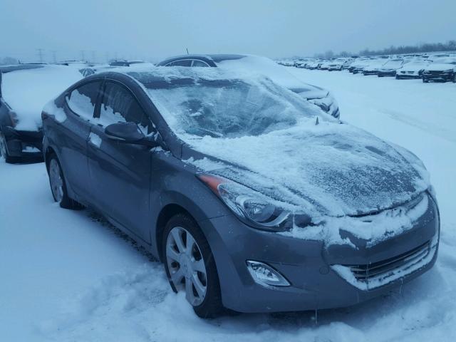 5NPDH4AE1DH165611 - 2013 HYUNDAI ELANTRA GL GRAY photo 1