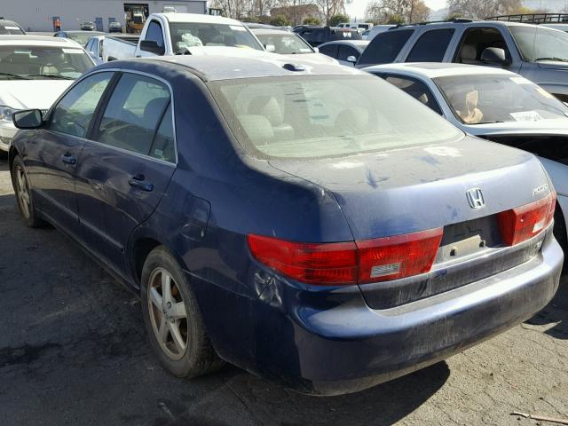 JHMCM56895C004399 - 2005 HONDA ACCORD EX BLUE photo 3