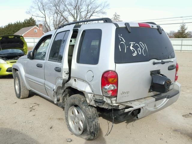 1J4GL58K34W148987 - 2004 JEEP LIBERTY LI SILVER photo 3