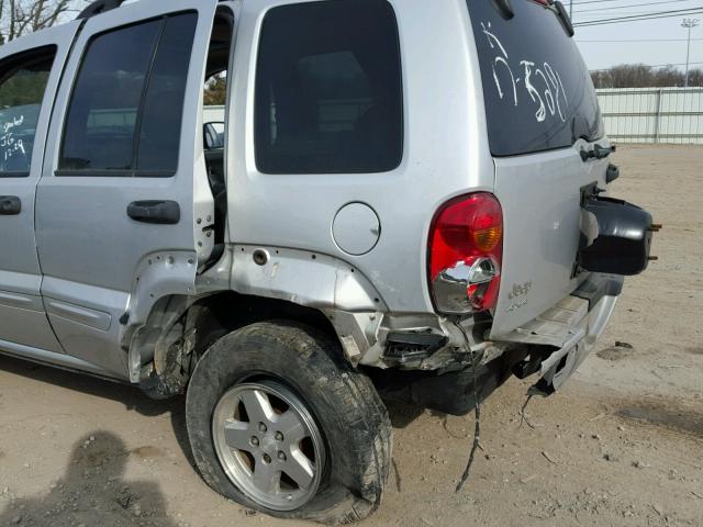 1J4GL58K34W148987 - 2004 JEEP LIBERTY LI SILVER photo 9