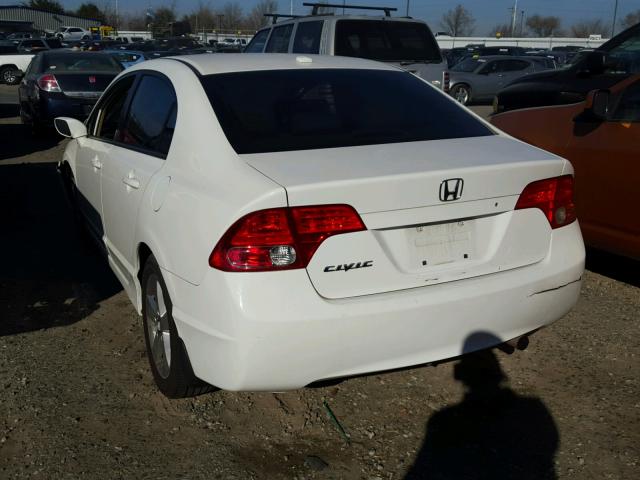 2HGFA16857H510698 - 2007 HONDA CIVIC EX WHITE photo 3