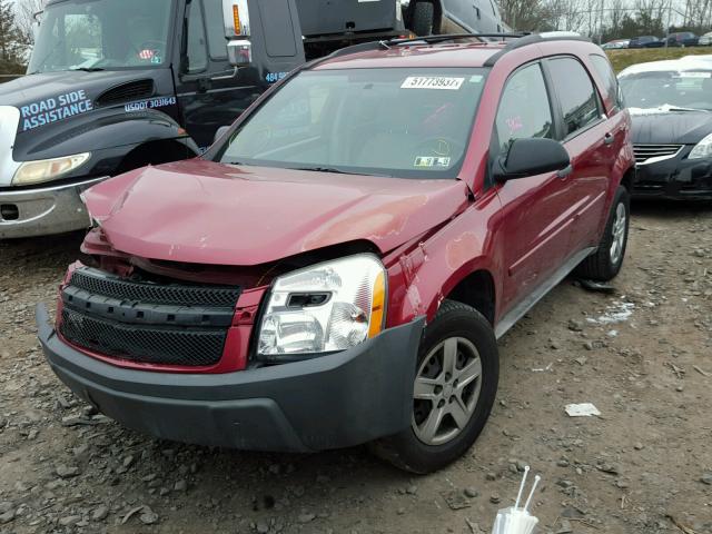 2CNDL23F856157287 - 2005 CHEVROLET EQUINOX LS RED photo 2