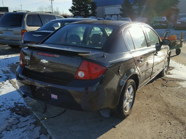 1G1AL54F057570126 - 2005 CHEVROLET COBALT LS BLACK photo 4