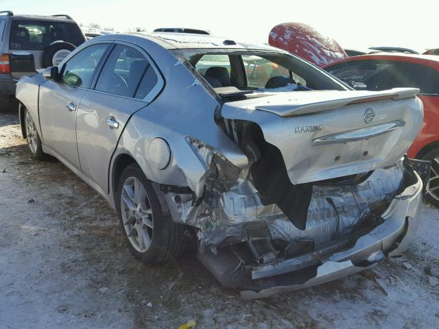 1N4AA5AP6BC865444 - 2011 NISSAN MAXIMA S SILVER photo 3