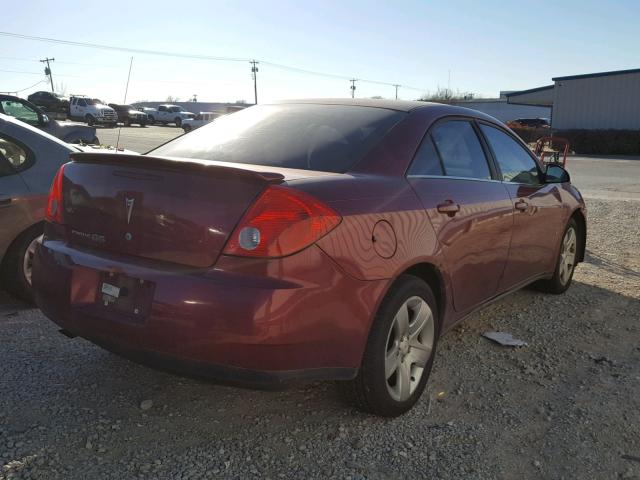 1G2ZG57B684305521 - 2008 PONTIAC G6 BASE RED photo 4