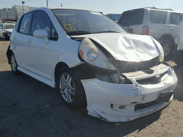 JHMGD38687S029904 - 2007 HONDA FIT S WHITE photo 1