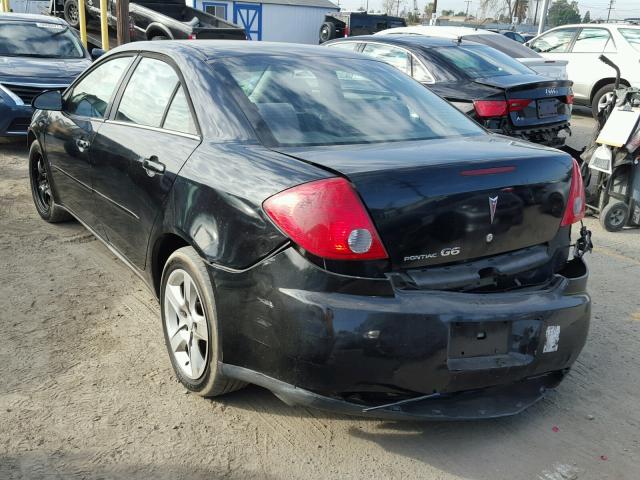 1G2ZG58B174245287 - 2007 PONTIAC G6 BASE BLACK photo 3