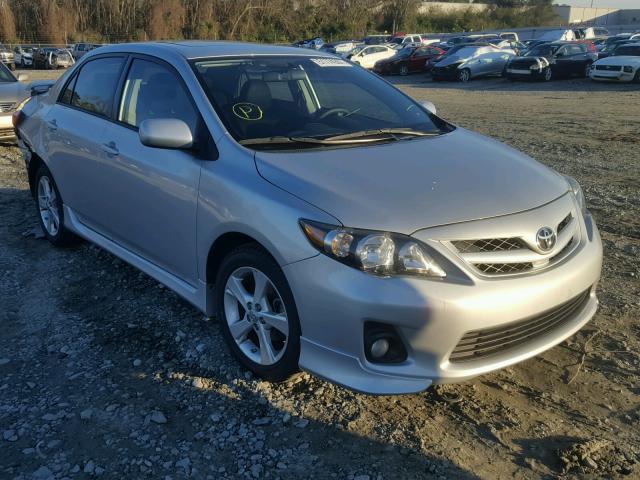 5YFBU4EE1CP041854 - 2012 TOYOTA COROLLA BA GRAY photo 1