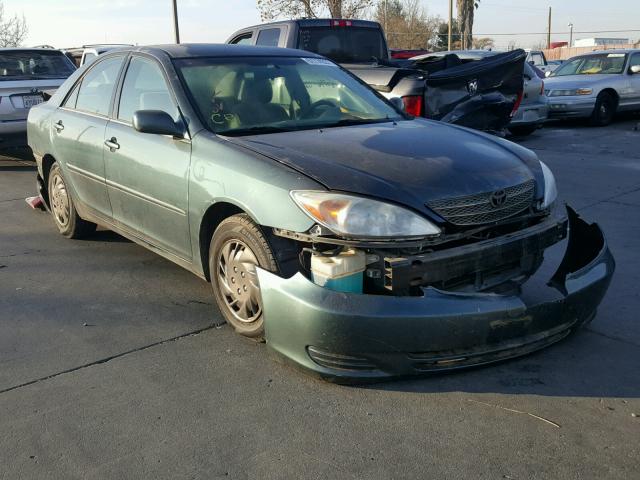 4T1BE32K62U639940 - 2002 TOYOTA CAMRY LE GREEN photo 1