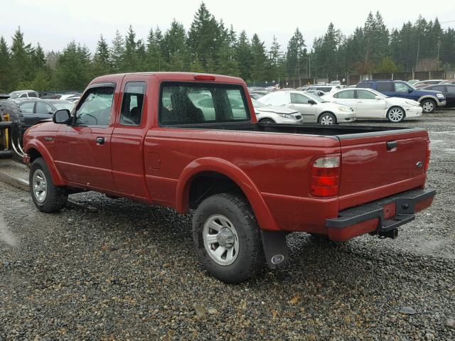 1FTYR14U04PA88265 - 2004 FORD RANGER SUP RED photo 3