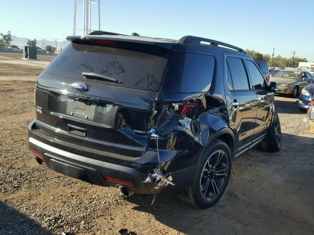 1FM5K8GT7EGB84569 - 2014 FORD EXPLORER S BLACK photo 4