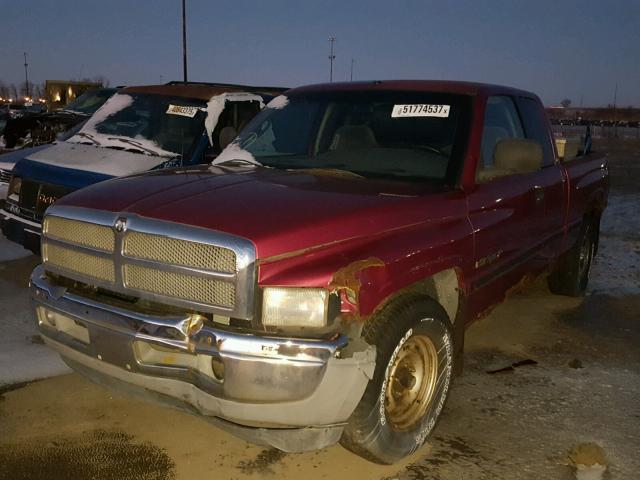 1B7HC13Y8WJ164312 - 1998 DODGE RAM 1500 RED photo 2