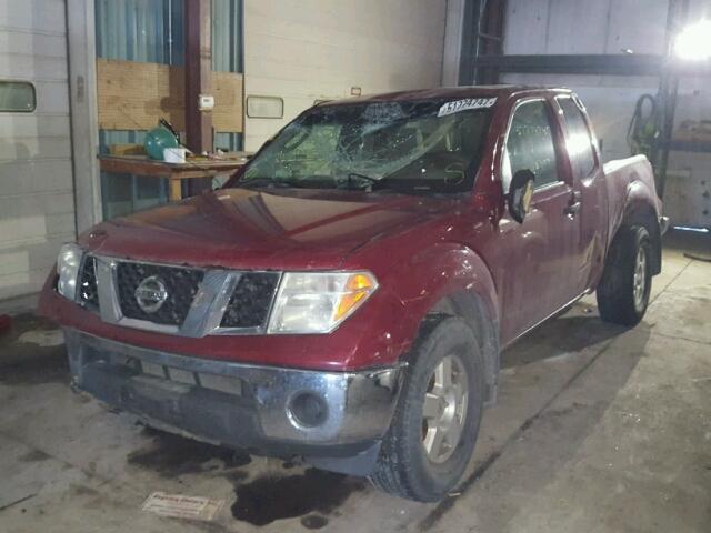 1N6AD06W67C426608 - 2007 NISSAN FRONTIER K RED photo 2