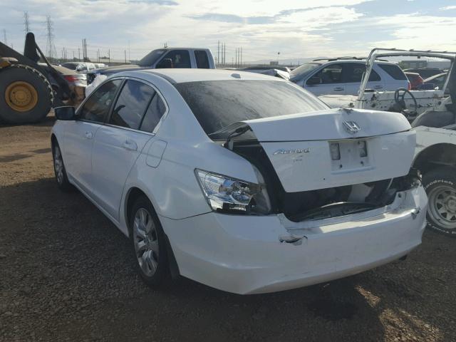 1HGCP26858A157838 - 2008 HONDA ACCORD EXL WHITE photo 3