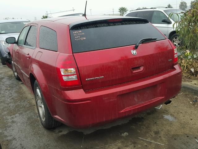 2D4FV37VX8H169077 - 2008 DODGE MAGNUM SXT RED photo 3