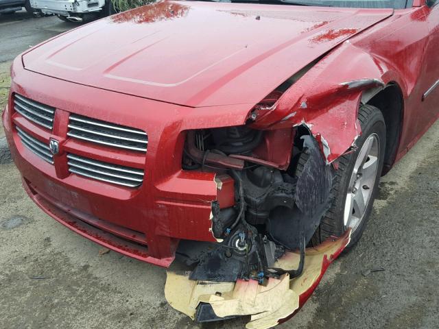 2D4FV37VX8H169077 - 2008 DODGE MAGNUM SXT RED photo 9