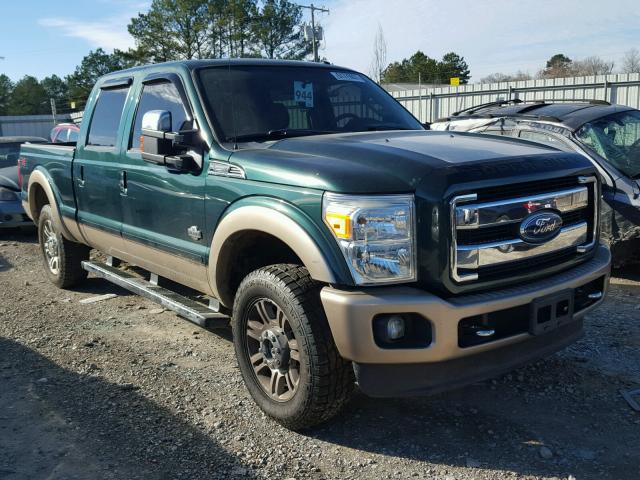 1FT7W2BT1BEB44579 - 2011 FORD F250 SUPER GREEN photo 1