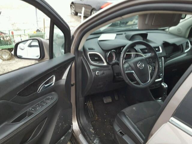 KL4CJASB0EB661841 - 2014 BUICK ENCORE GRAY photo 9