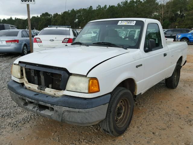 1FTYR10D54PB07737 - 2004 FORD RANGER WHITE photo 2