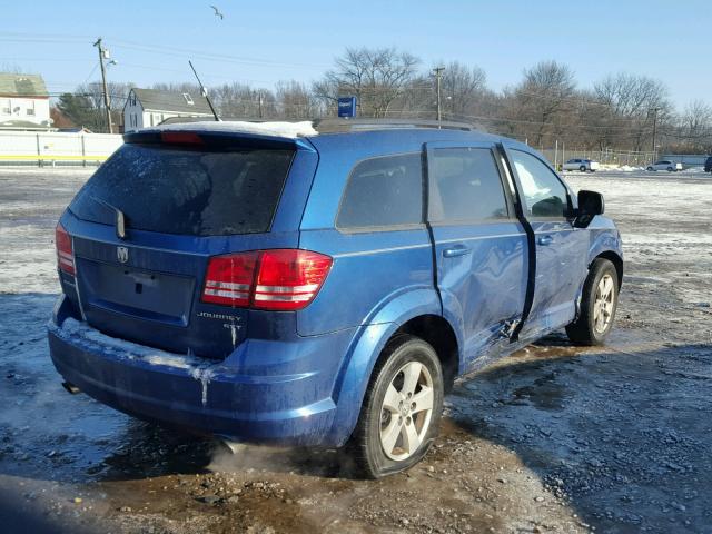 3D4PG5FV8AT183293 - 2010 DODGE JOURNEY SX BLUE photo 4